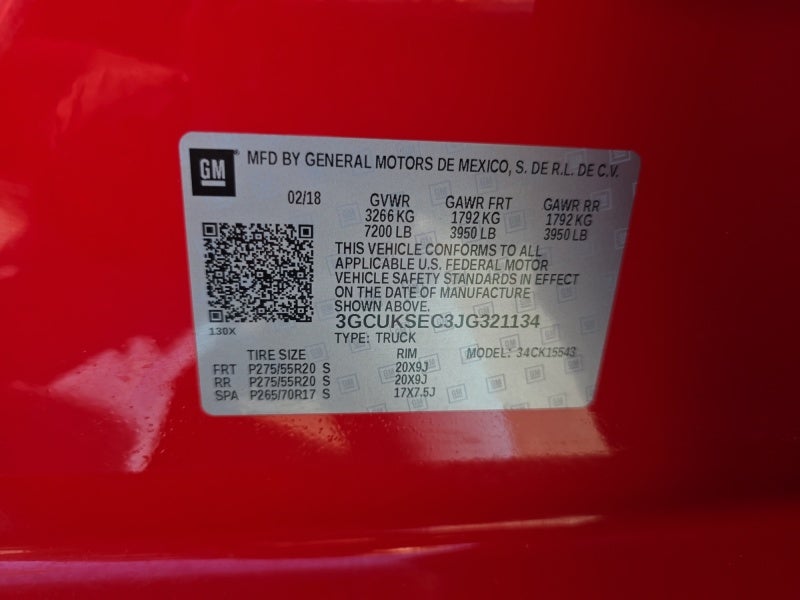 2018 Chevrolet Silverado 1500 LTZ