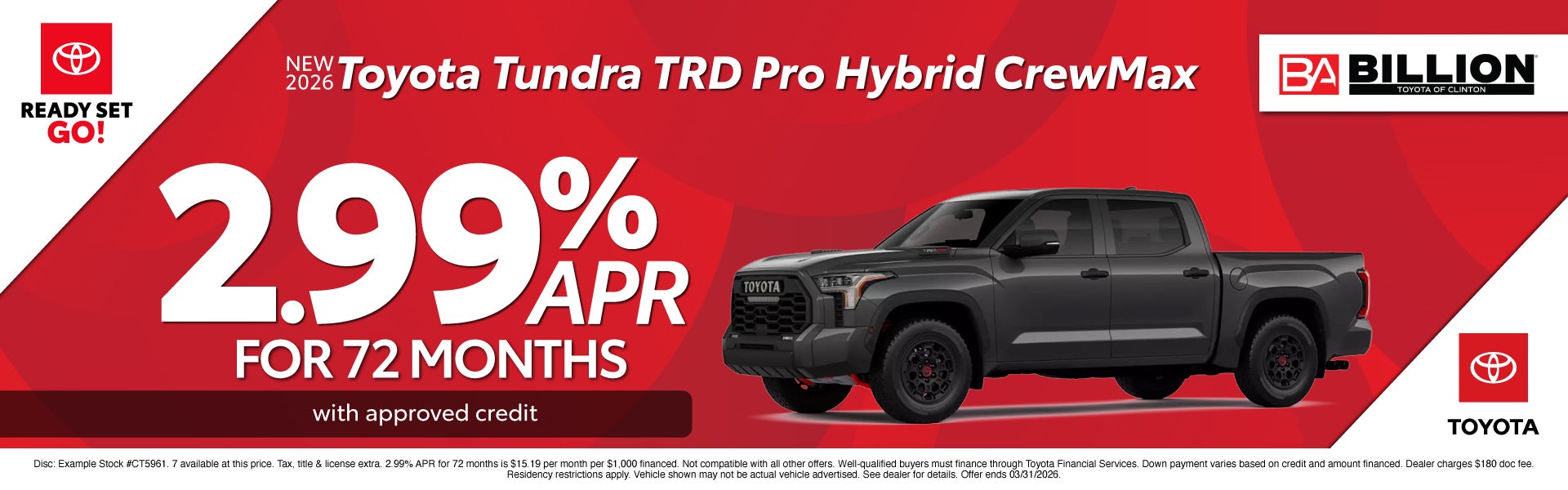 NEW TOYOTA OFFER