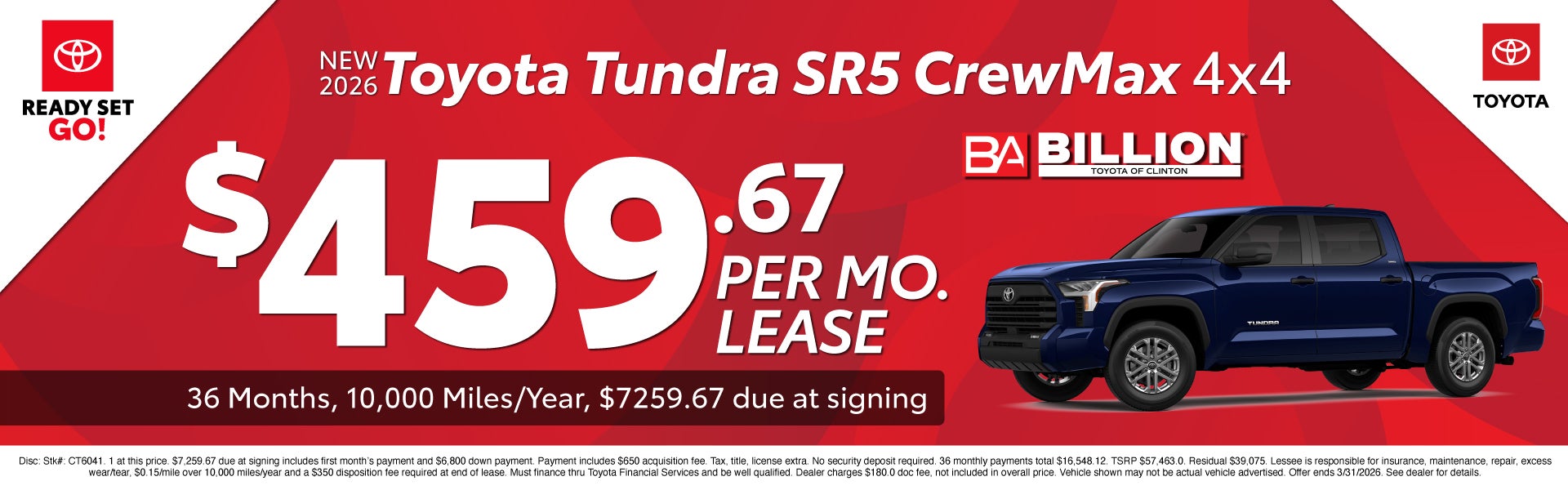 NEW TOYOTA OFFER