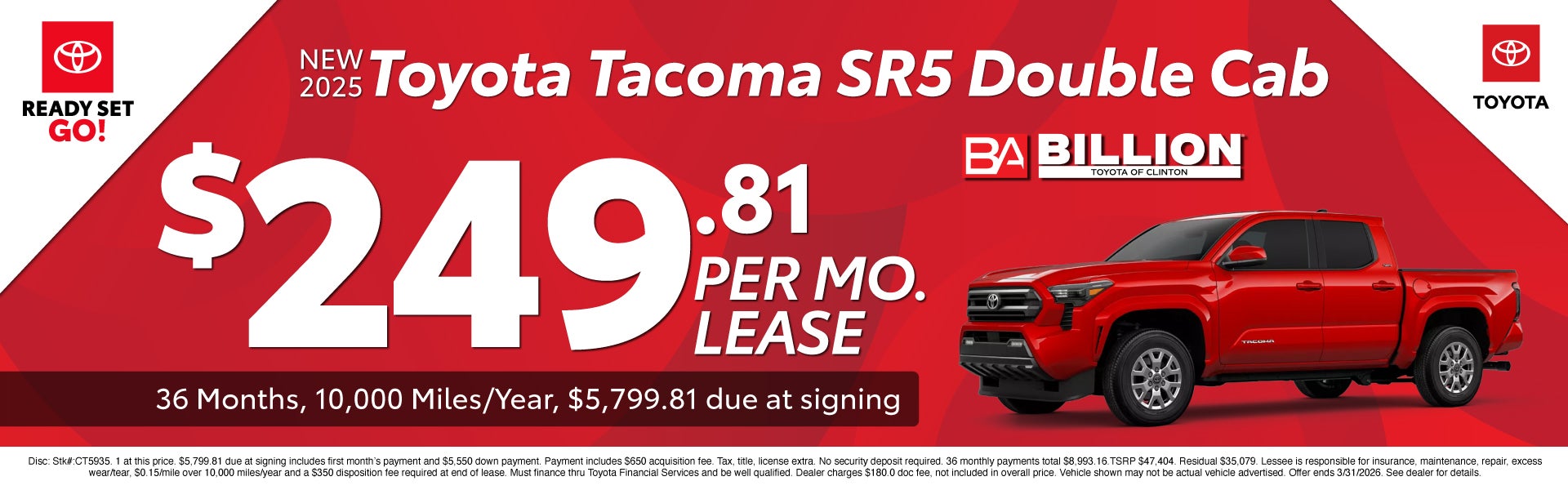 NEW TOYOTA OFFER