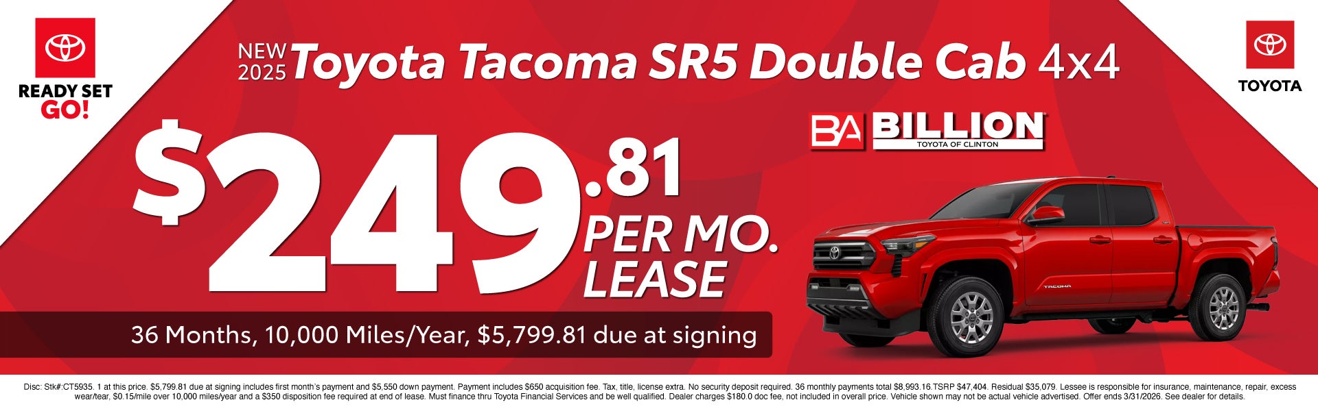 NEW TOYOTA OFFER