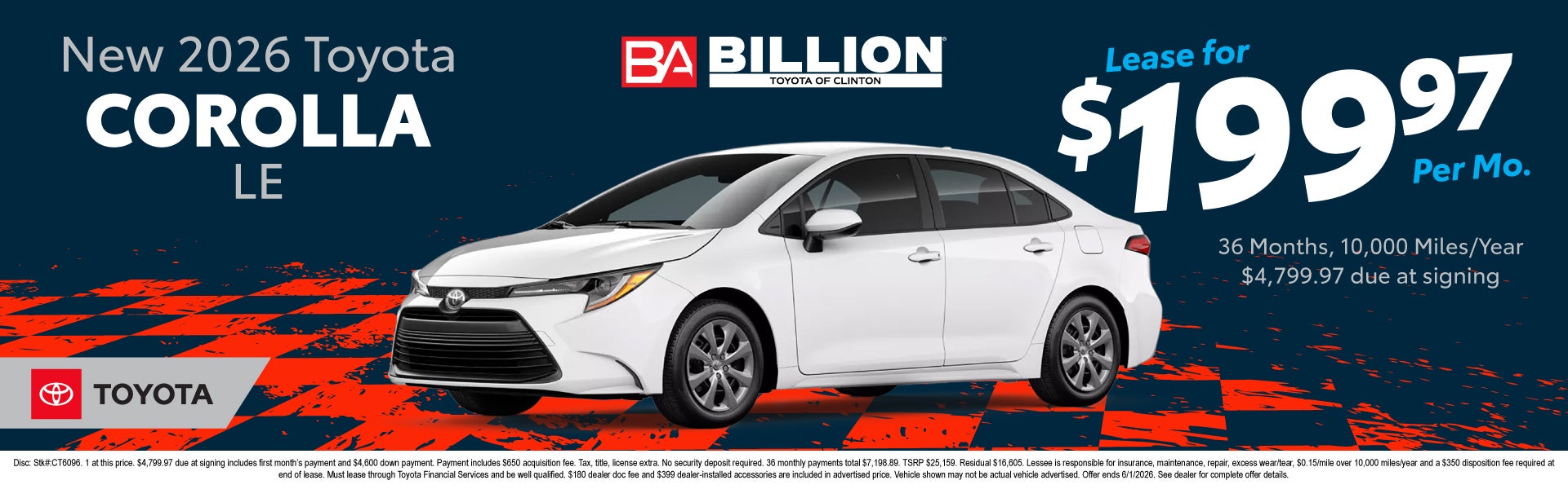 NEW 2026 TOYOTA COROLLA LE
