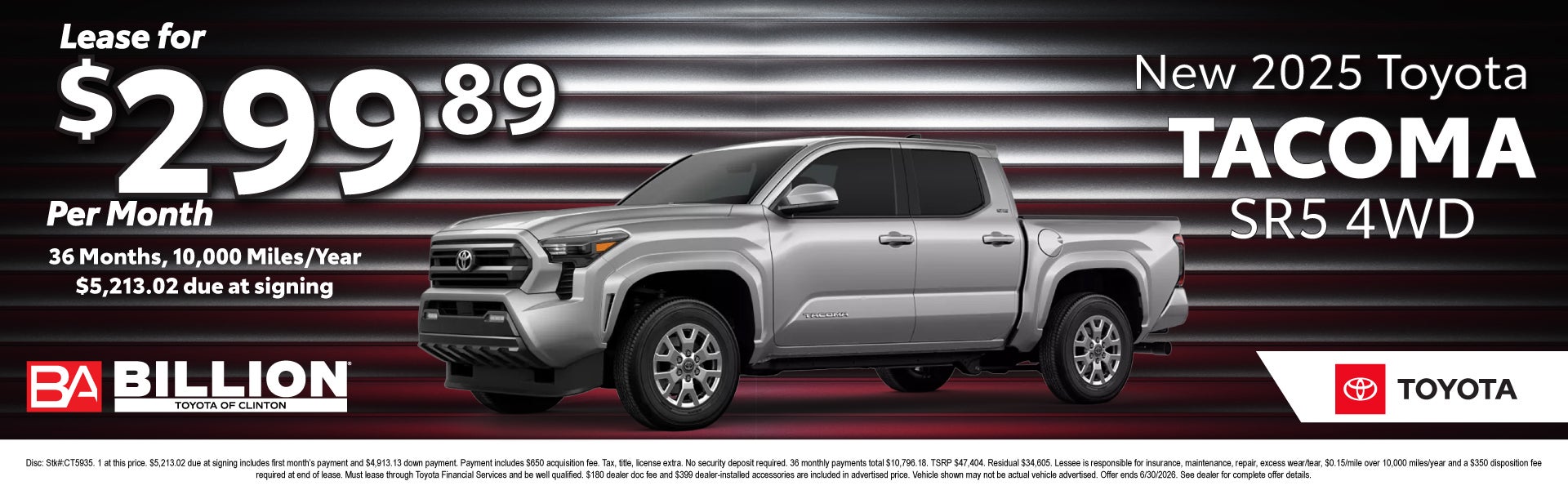 NEW 2025 TOYOTA TACOMA SR5