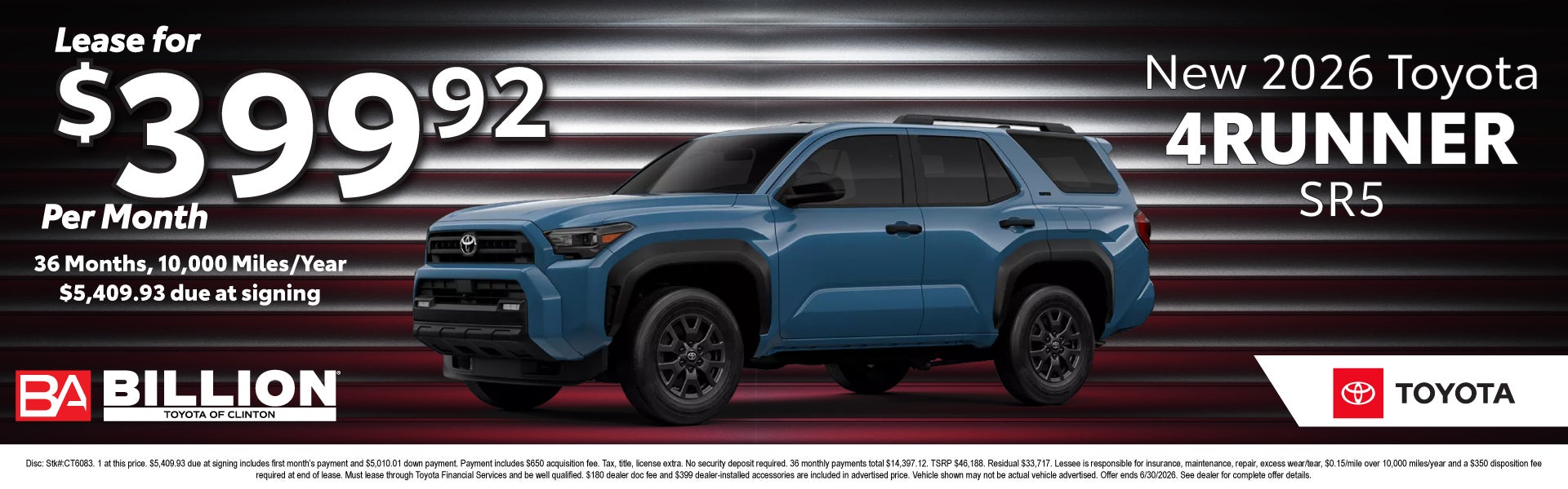 NEW 2026 TOYOTA 4RUNNER SR5