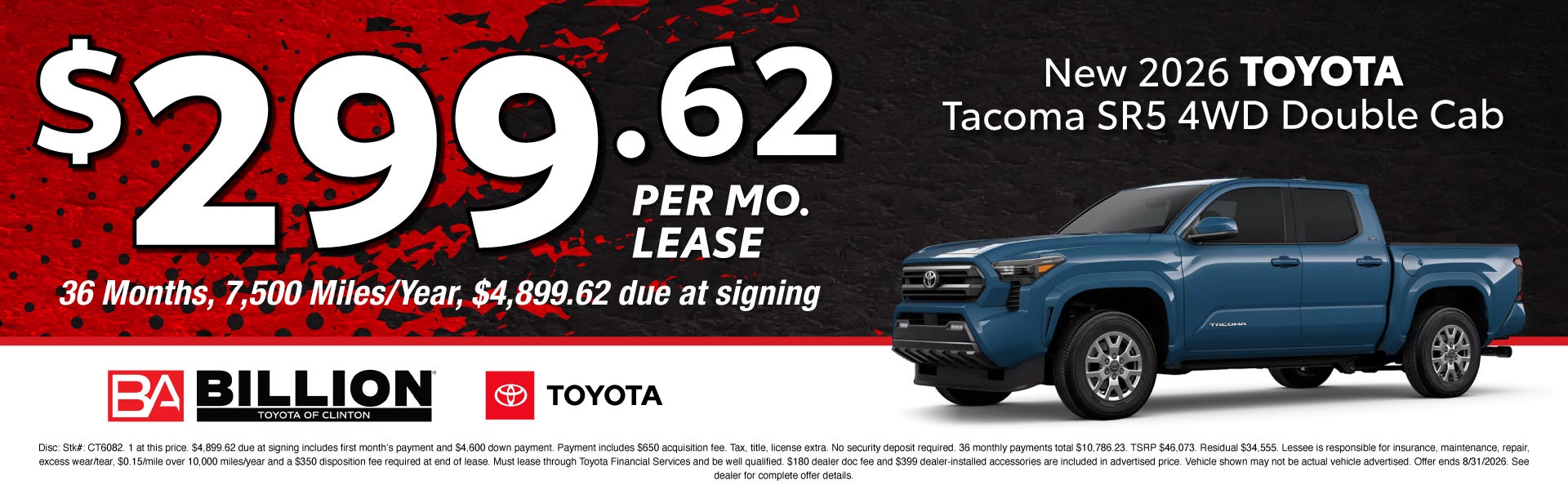 NEW 2026 TOYOTA TACOMA SR5 DOUBLE CAB