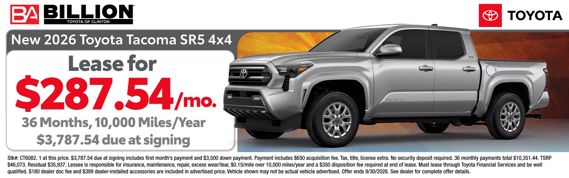 NEW 2026 TOYOTA TACOMA SR5