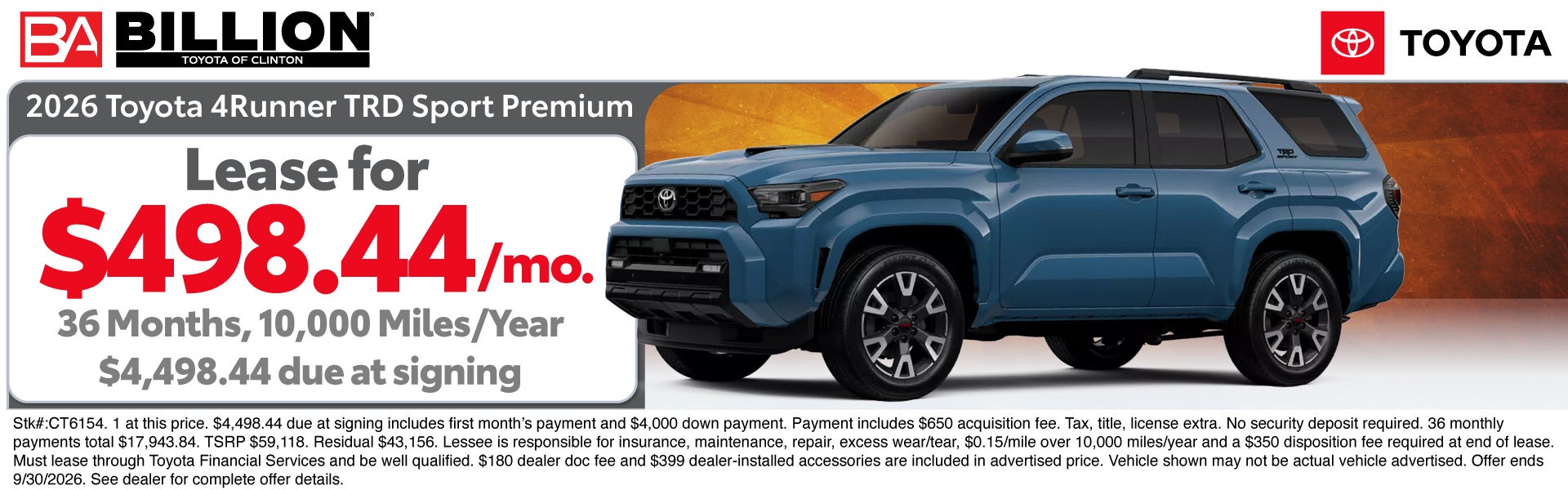 NEW 2026 TOYOTA 4RUNNER TRD SPORT PREMIUM