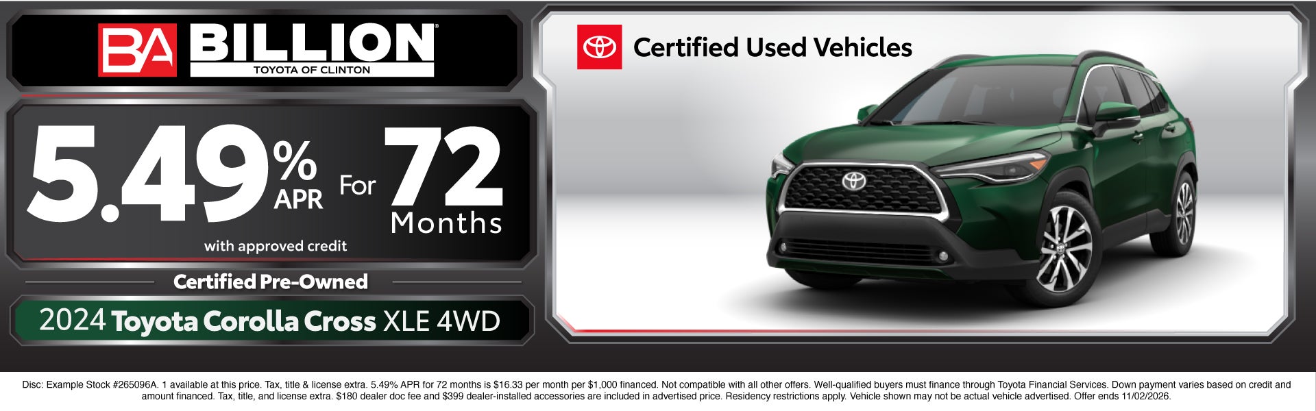 2024 TOYOTA COROLLA CROSS XLE