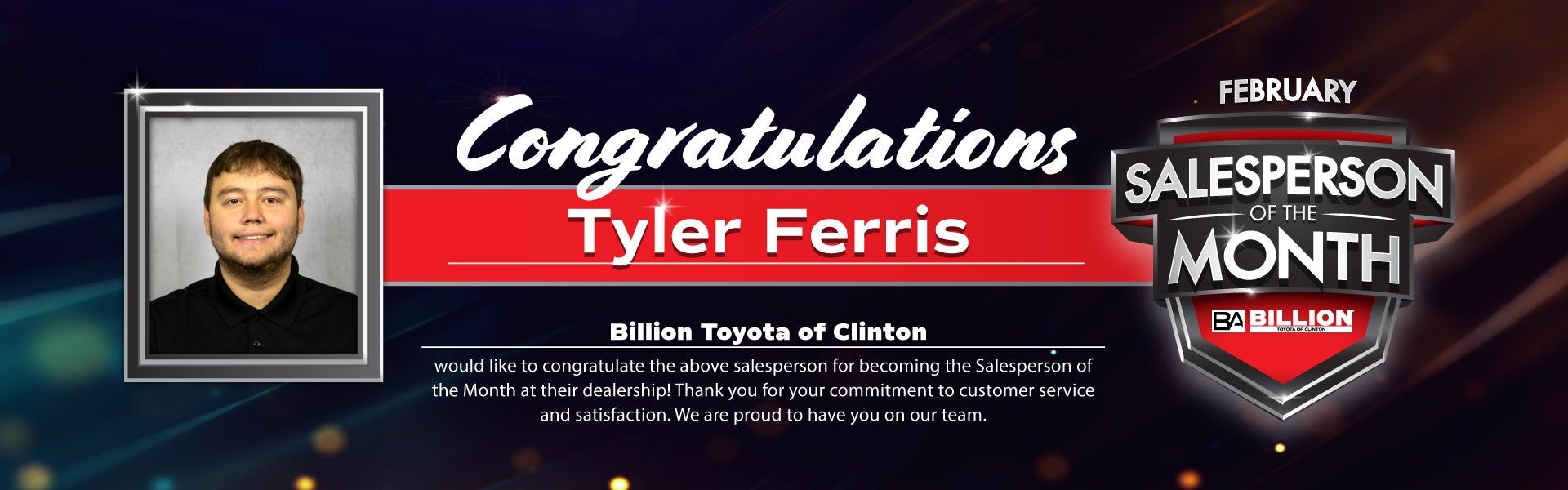 SALESPERSON OF THE MONTH