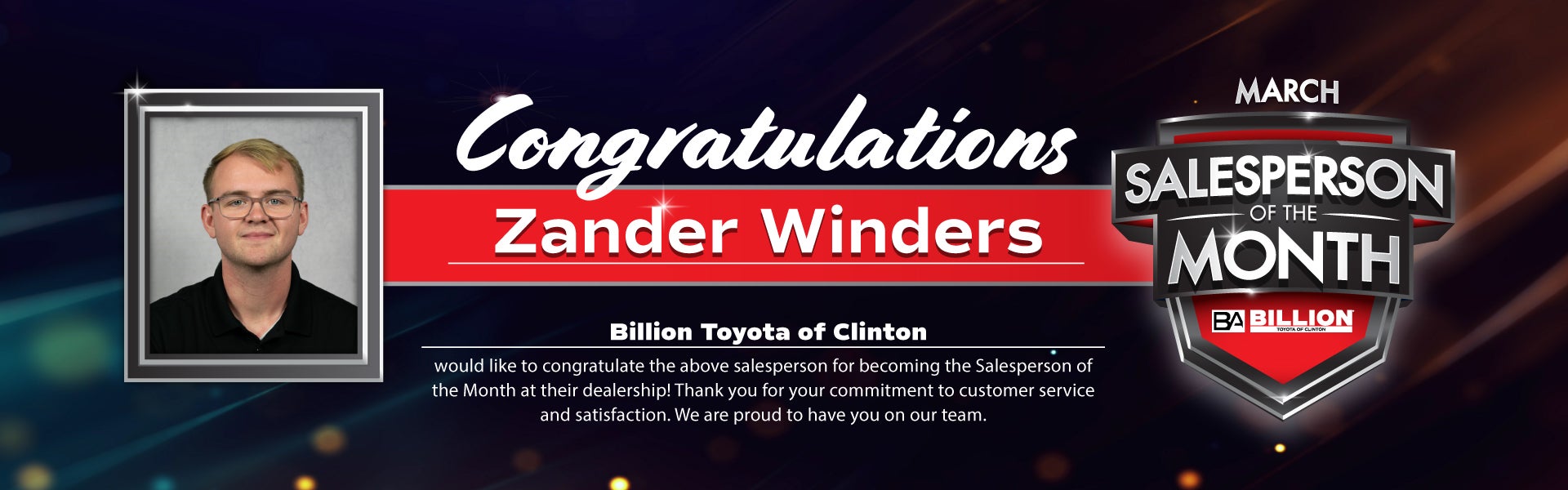 SALESPERSON OF THE MONTH