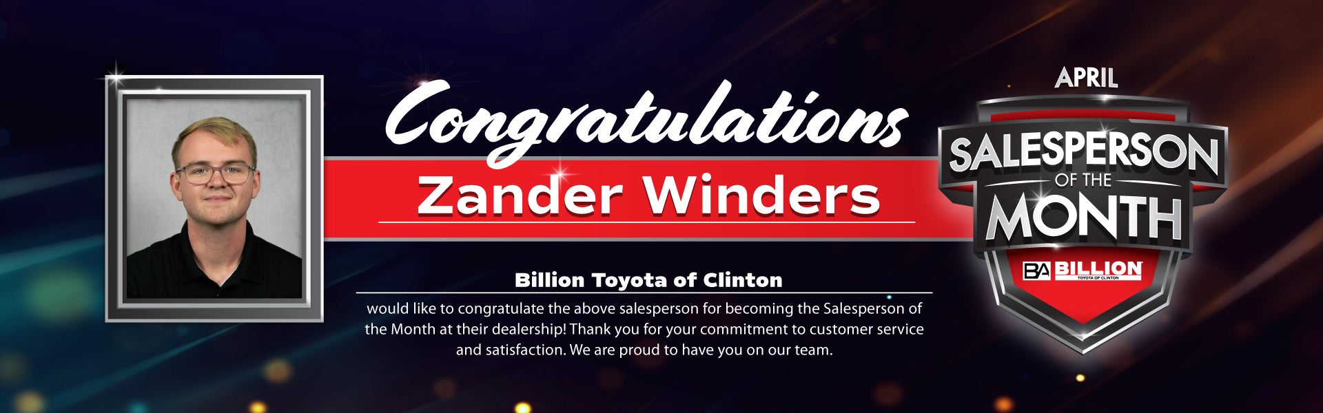 SALESPERSON OF THE MONTH