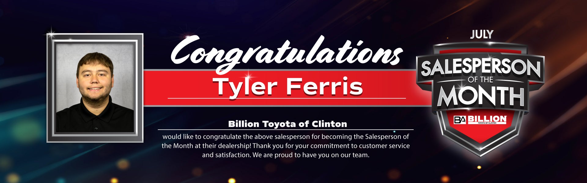 SALESPERSON OF THE MONTH