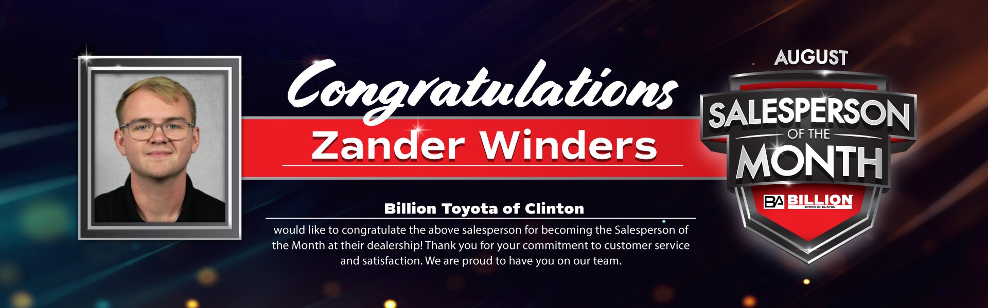 SALESPERSON OF THE MONTH